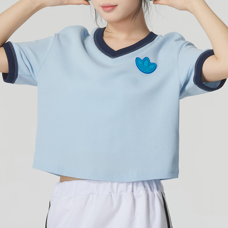 (WMNS) adidas Originals T-Shirt Asia Sizing 'Blue' JI7240