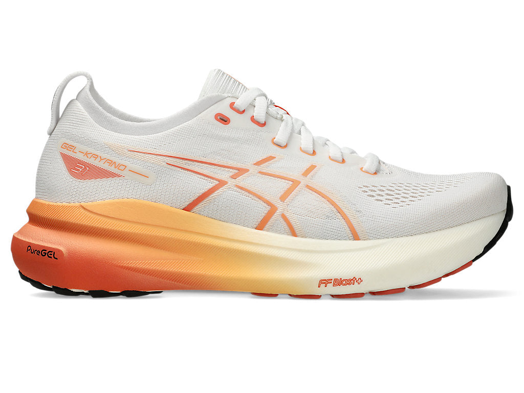 (WMNS) ASICS Gel-Kayano 31 Wide Sneakers 'White Orange' 1012B670-100