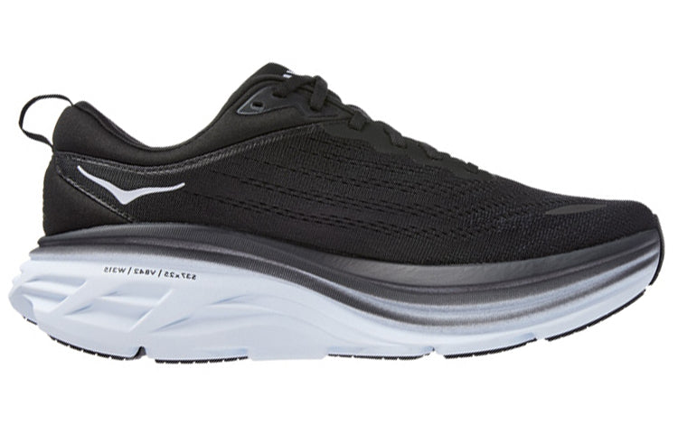 (WMNS) HOKA ONE ONE Bondi 8 D Wide 'Black White' 1127954-BWHT