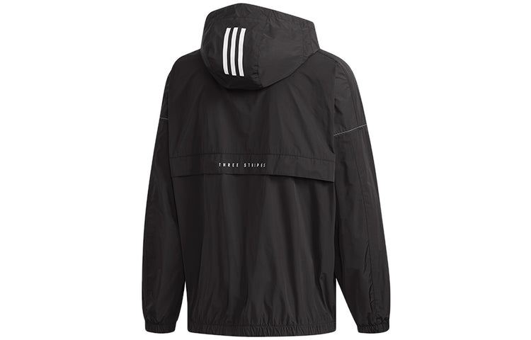 adidas M S2S WV CL JKT Sports Hooded Jacket Black ED1931