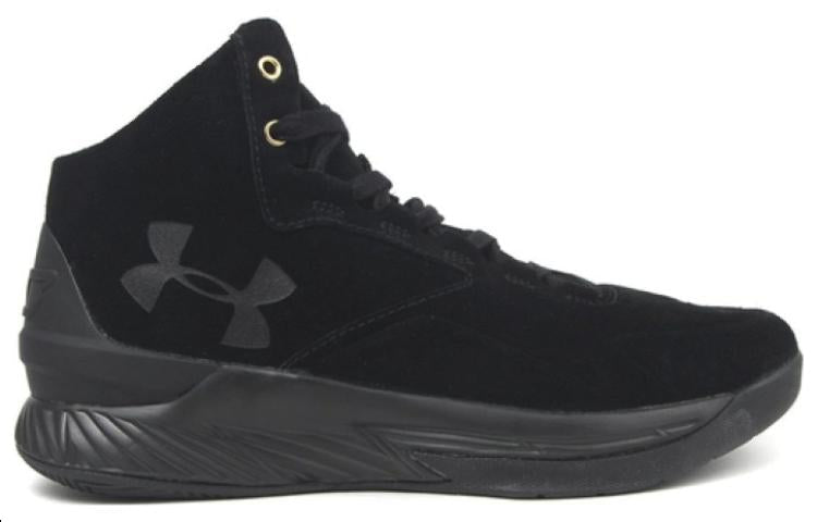 Under Armour Curry 1 Lux Mid 'Black Suede' 1298701-001
