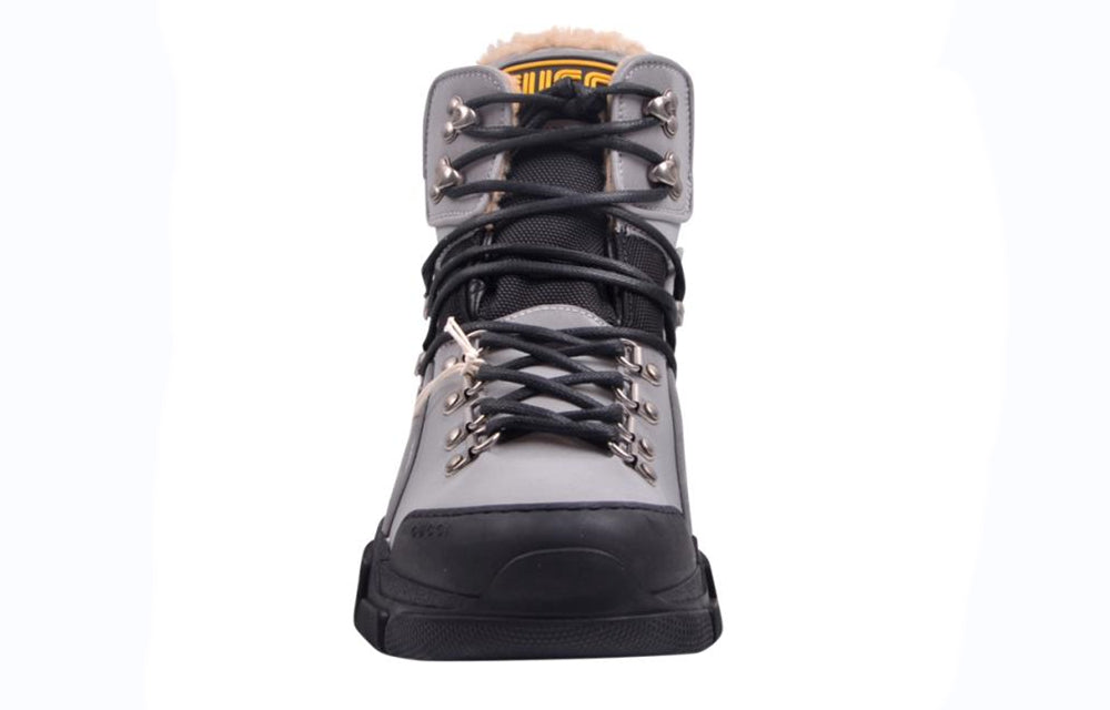 Gucci Flashtrek High-top With Wool 'Silver Black' 548761-9Y040-8169