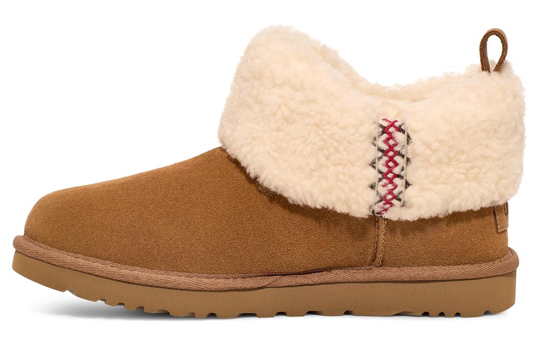 (WMNS) UGG Classic Ultra Mini Braid 'Chestnut' 1151750-CHE