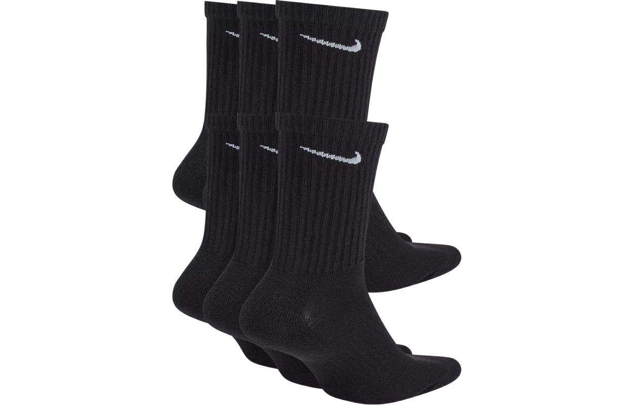 Nike Unisex Logo Socks 6 Packs Black SX7666-010