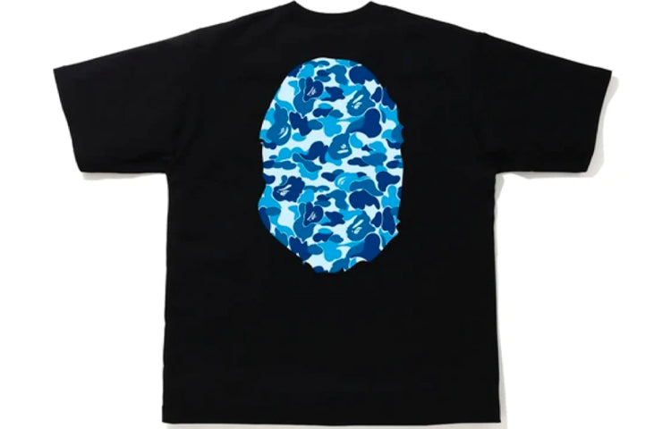 A Bathing Ape Camo Ape Head T-Shirt 'Black Blue' 1E80-110-005