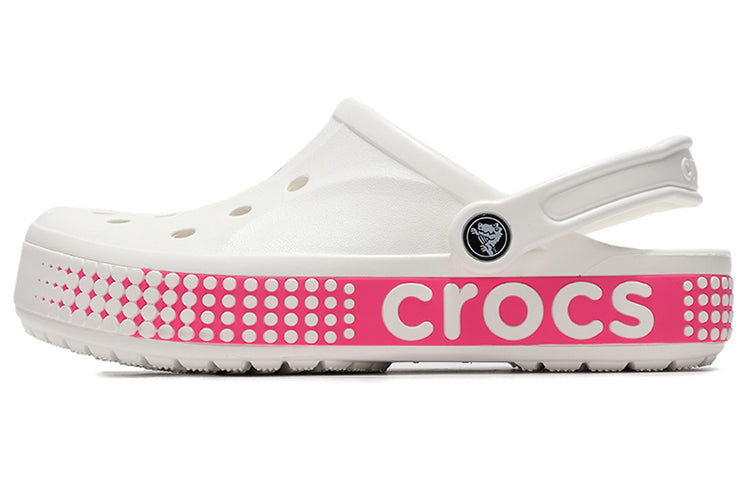 Crocs Classic Clog Breathable Non-Slip Shoe Pink White 206852-100