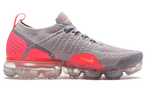 (WMNS) Nike Air VaporMax Flyknit 2 'Grey Crimson' 942843-005