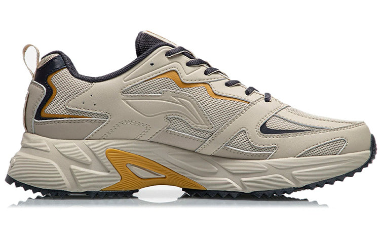 Li-Ning Retro Running Shoes 'Yellow Beige' ARLQ001-7