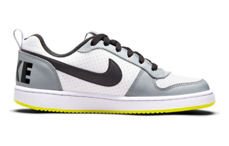 (GS) Nike Court Borough Low 'White Black Wolf Grey' 839985-104