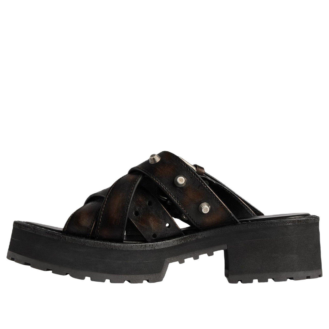 (WMNS) Balenciaga Venom Open Mule 'Brown' 866569WBEQ32824