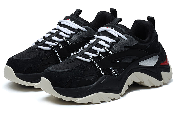 (WMNS) FILA Heritage-FHT Low Chunky Sneakers GS Black F12W124164FBG