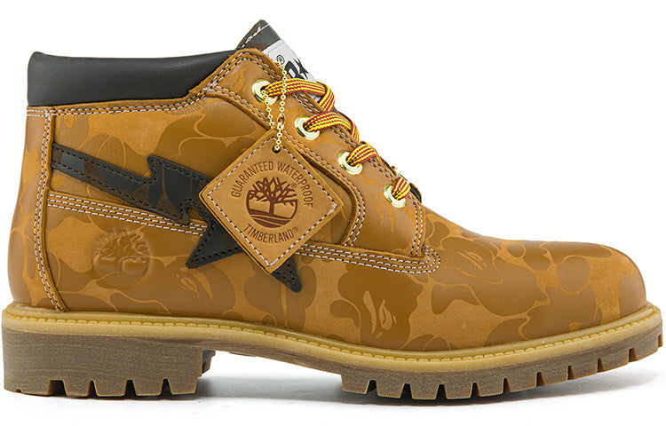 Timberland x BAPE Nelson Premium Waterproof Chukka Boots 'Wheat and Chocolate' A2QBXW