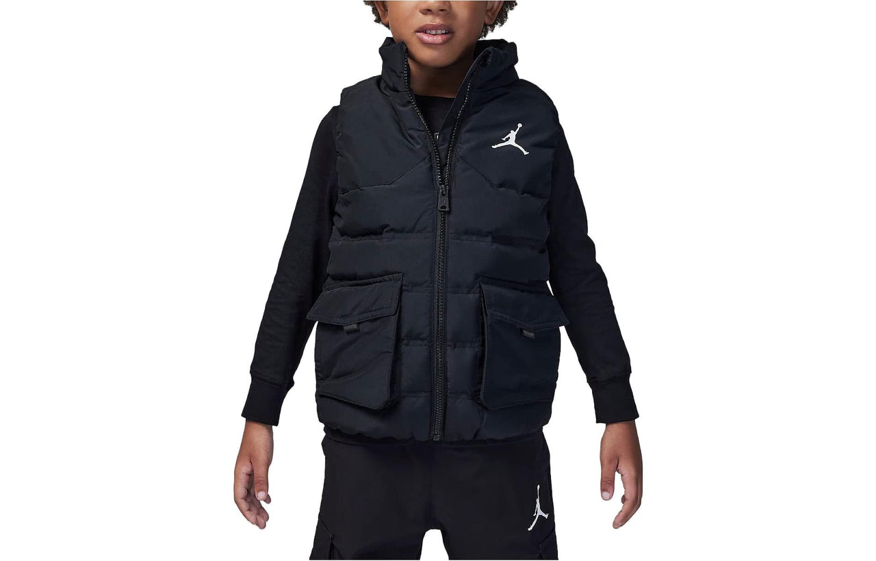(GS) Air Jordan Blocked Down Vest 'Black' FV2873-010