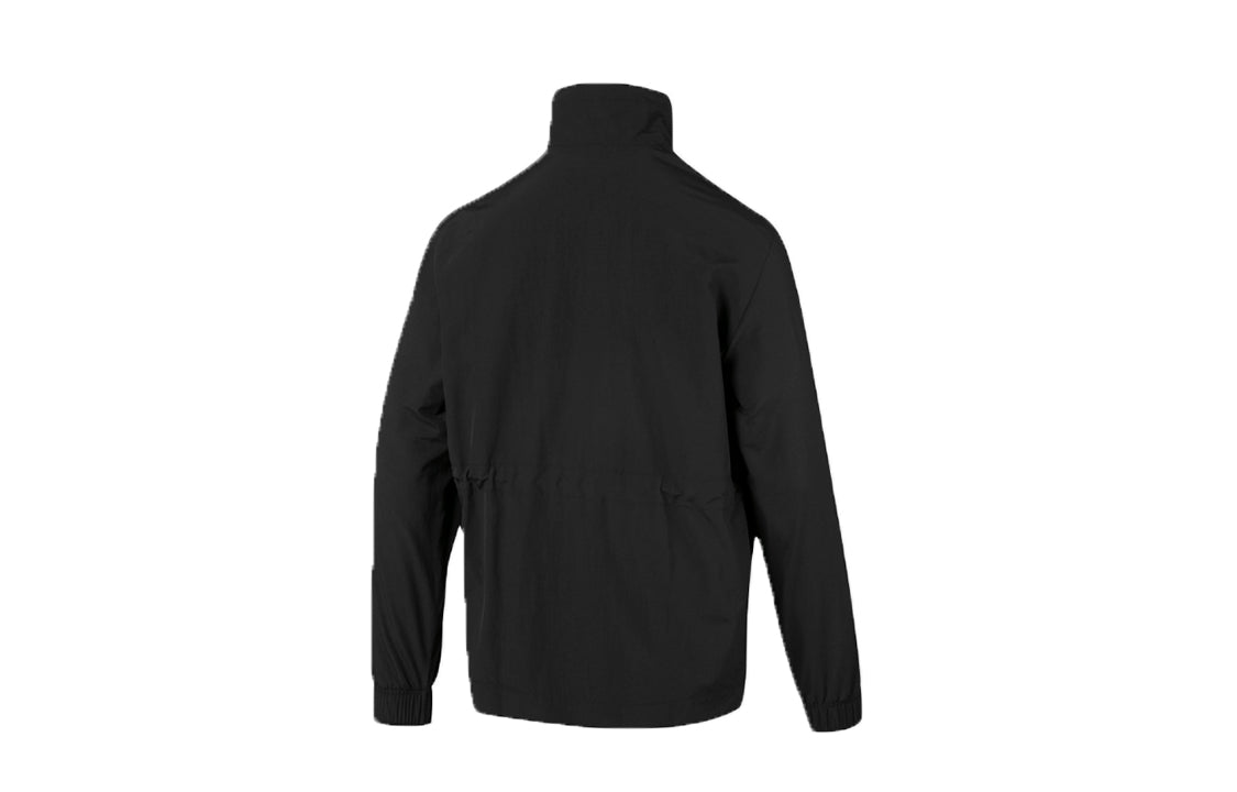 PUMA Alphabet Logo Zipper Stand Collar Jacket Black 596861-01
