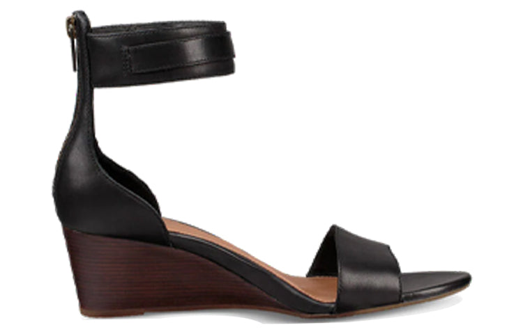 (WMNS) UGG Char Black Sandals 'Black' 1018581-BLK