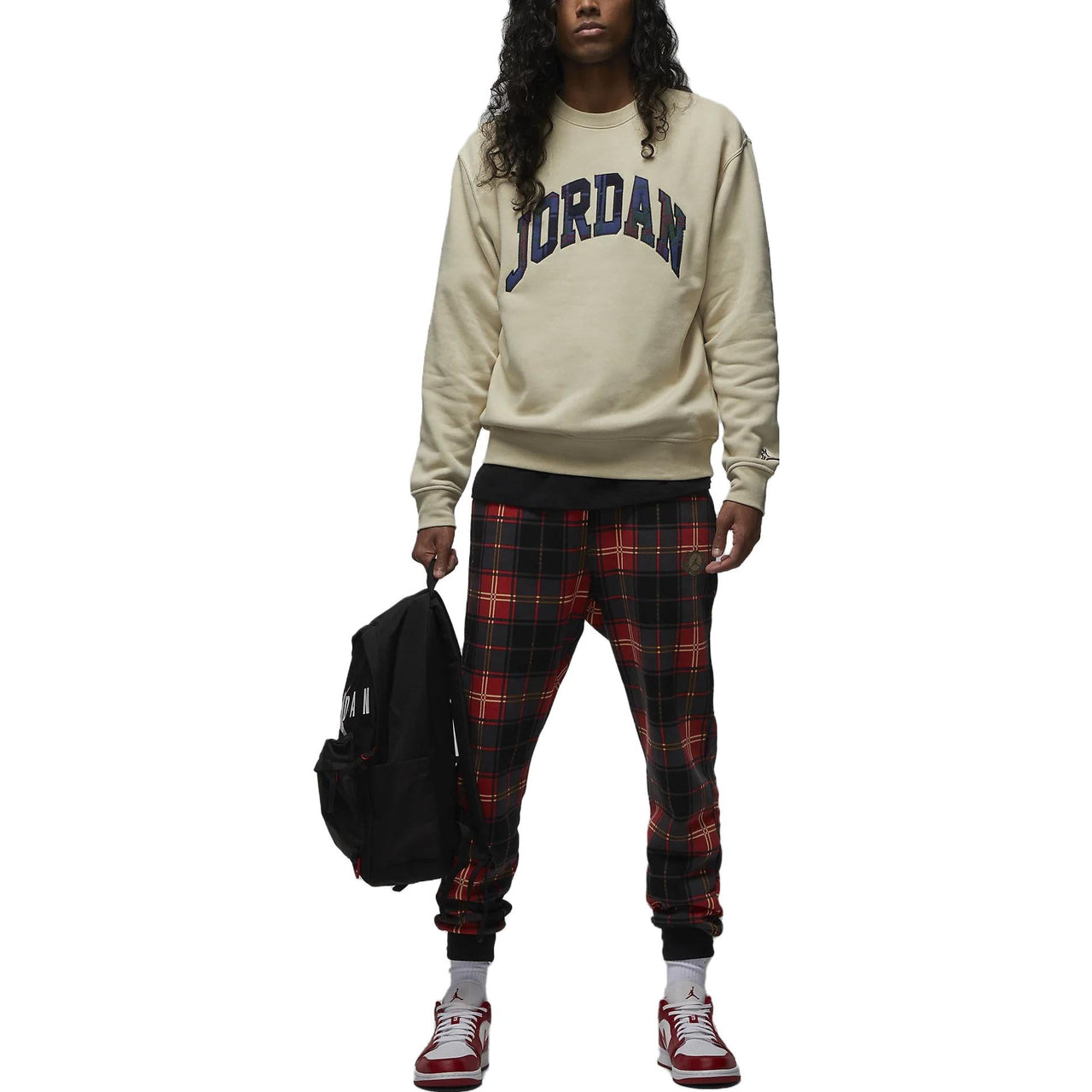 Air Jordan Essential Holiday Fleece Crew 'Beige' DV1574-206