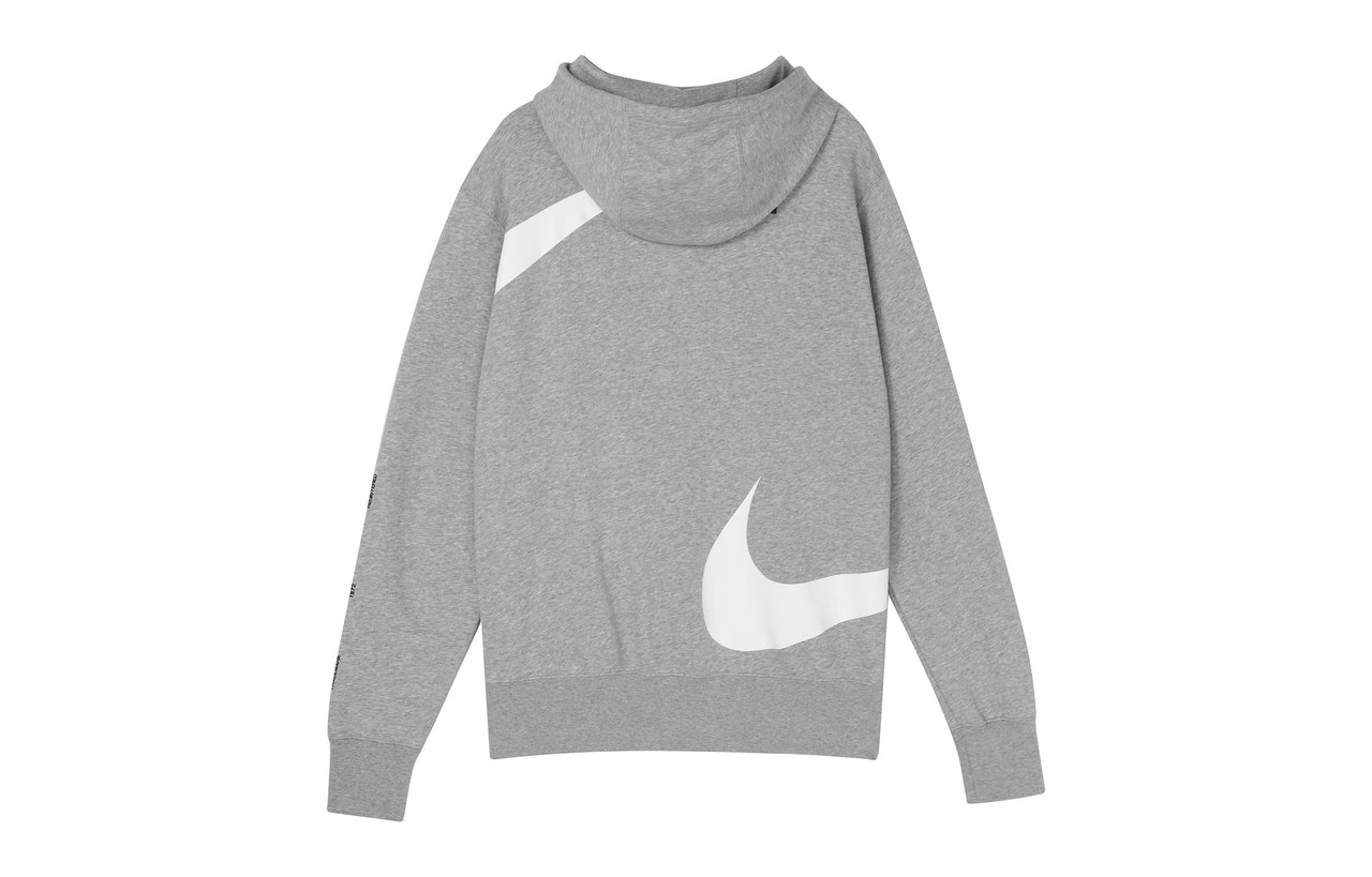 AS Men's Nike Sportswear SWOOSH FZ FT Hoodie DK GREY HEATHER DD6088-063