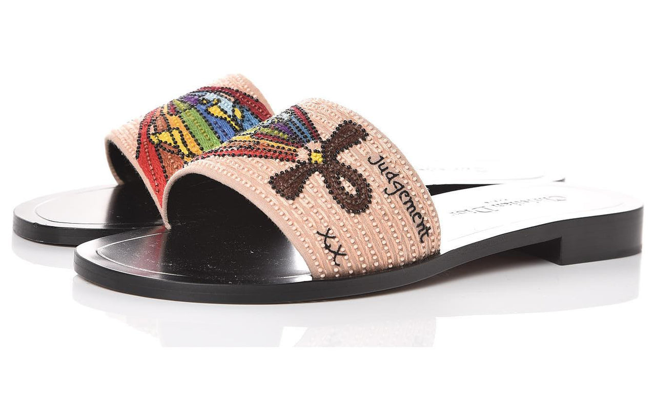 (WMNS) DIOR Black Tarot Judgement Sandal KCF152JGE_S900
