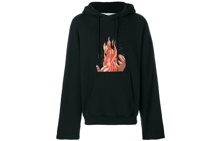 Off-White Diag Fire Back Zip Hoodie OMBB025S181920781088-BK