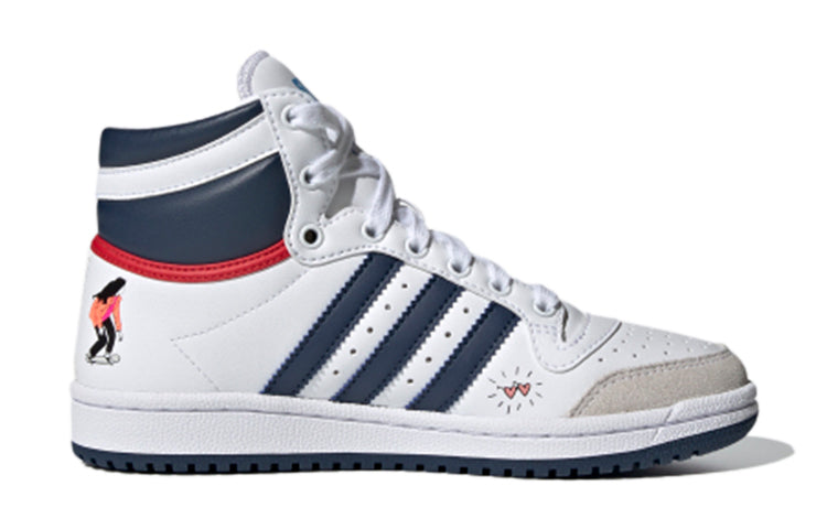 (GS) adidas Top Ten J 'White Blue Orange' FY7163