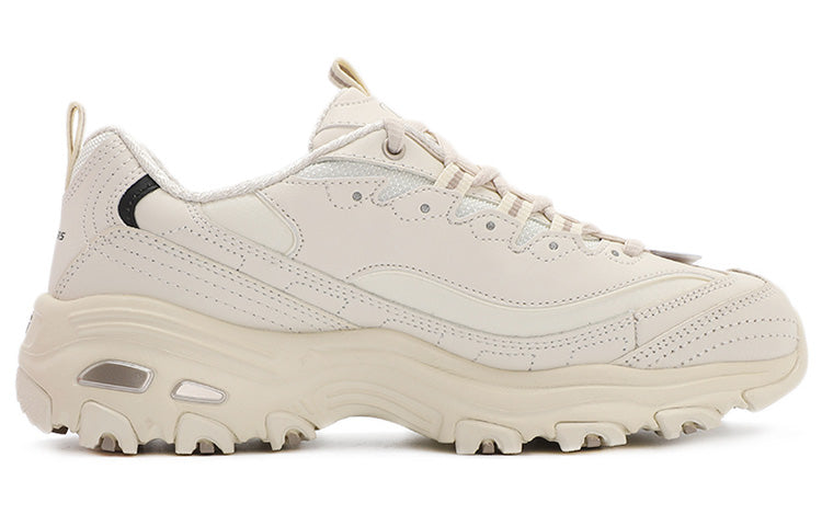 (WMNS) Skechers D'Lites 1.0 Low Cut Clunky Shoes Grey/White 11931-OFWT
