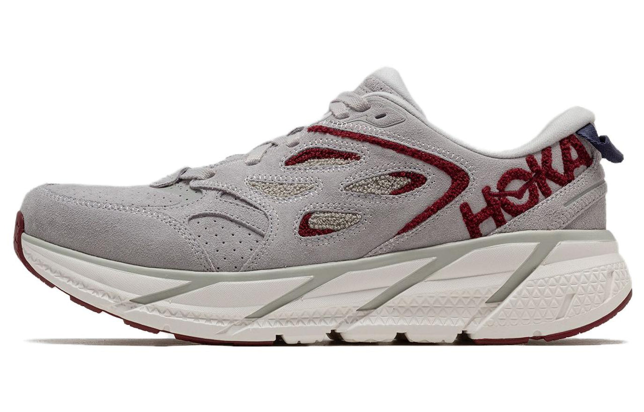 HOKA ONE ONE Clifton L Embroidery 'Lunar Rock Cabernet' 1126854-LRCB