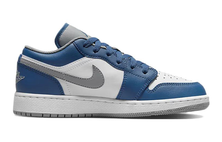 (GS) Air Jordan 1 Low 'True Blue Cement' 553560-412