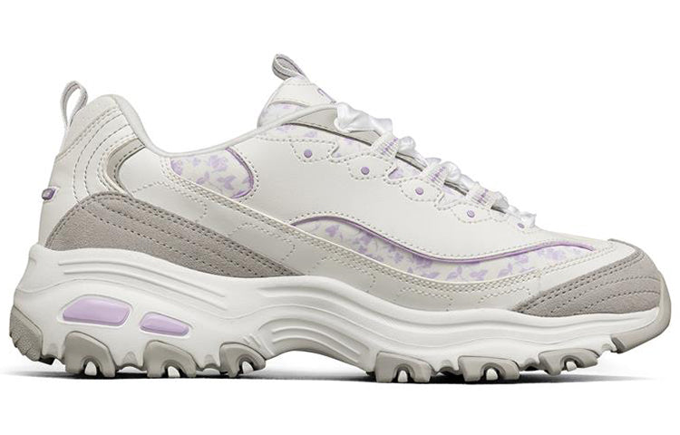 (WMNS) Skechers D'Lites 1.0 White/Purple 66666329-WLV