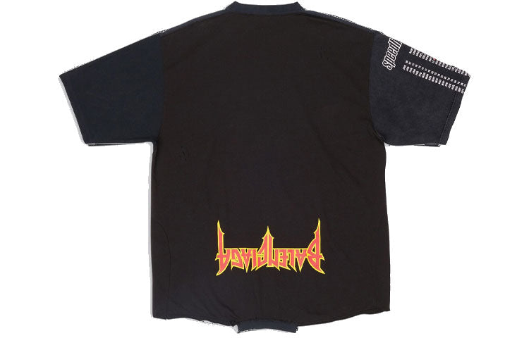 Balenciaga Speed Hunters Upside Down T-Shirt Oversized 'Black Faded' 698811TMVC90100