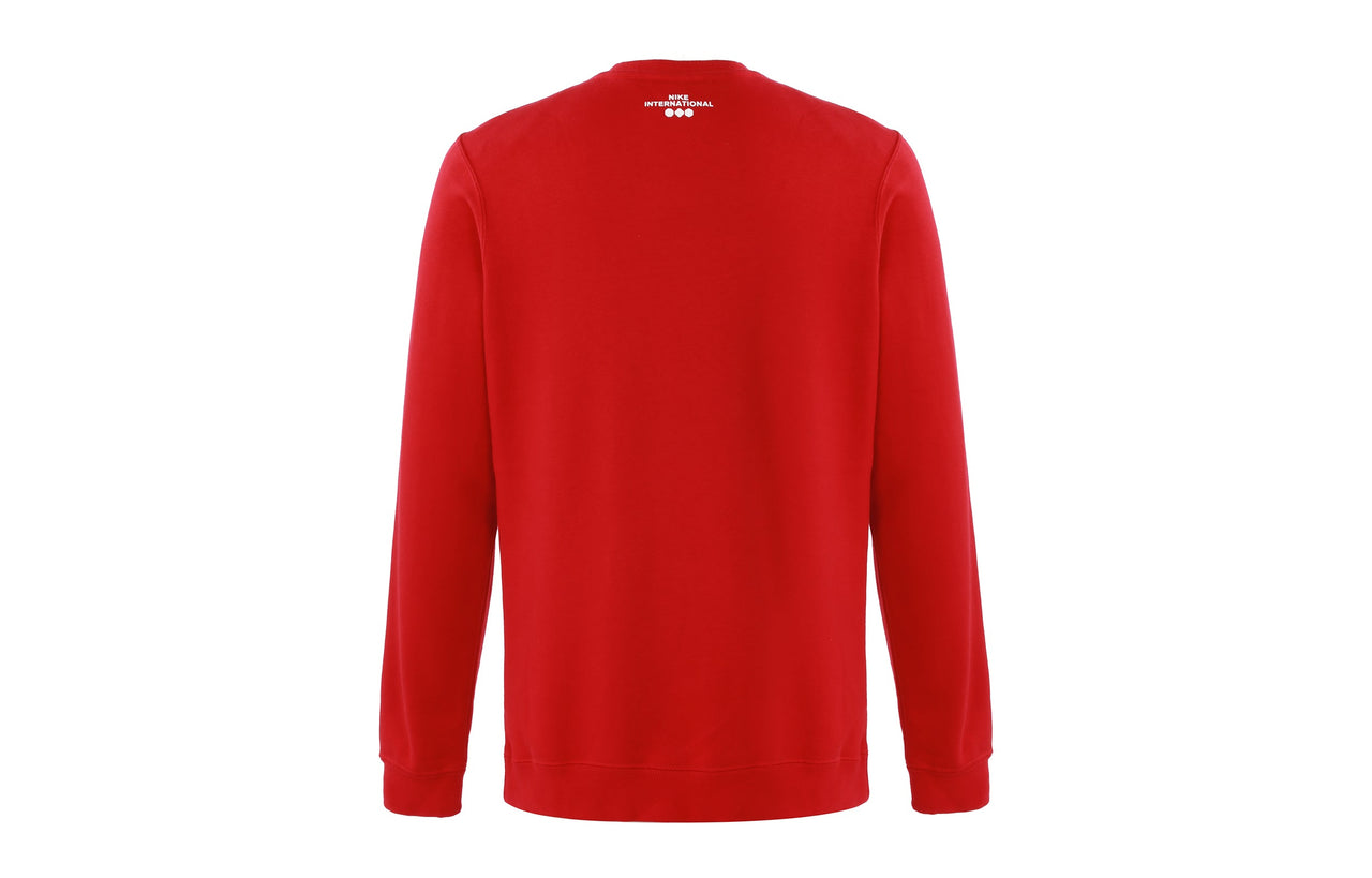 Men's Nike Logo Casual Sports Round Neck Pullover Red DR7829-687