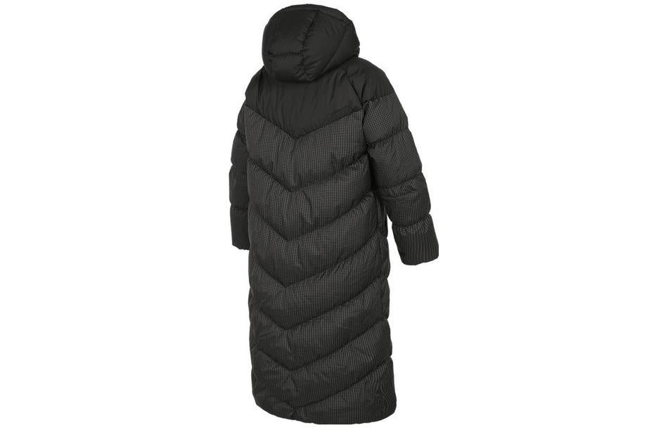 (WMNS) Nike Sports Loose Casual Long Hooded Down Jacket 'Black' FD8213-010