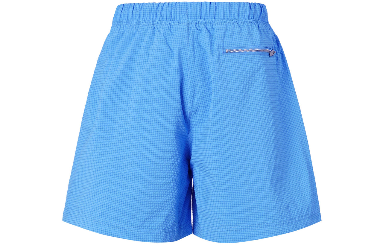 Nike Sportswear Solid Color Logo Micro Mark waterproof Woven Sports Shorts Blue DM5282-412