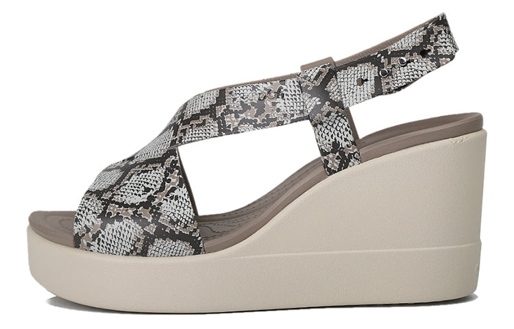 (WMNS) Crocs Brooklyn Thick Sole Gray Sandals 'Gray' 206222-93T