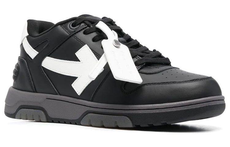 Off-White Out Of Office Low-Top Sneakers 'Black White' OMIA189C99LEA0041001