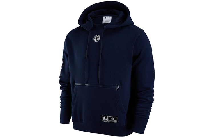 Men's Nike Dallas Mavericks Casual Fleece Pullover Blue DH9450-419