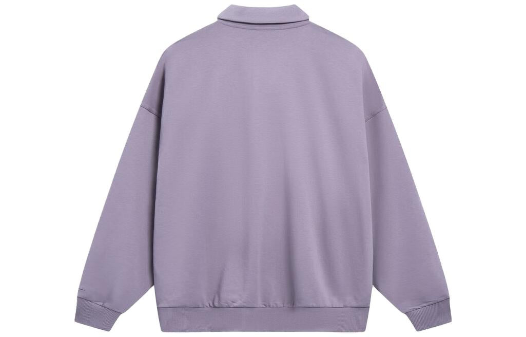 Li-Ning Athletics Training Stripes Sweatshirts 'Purple White' AWDT159-2