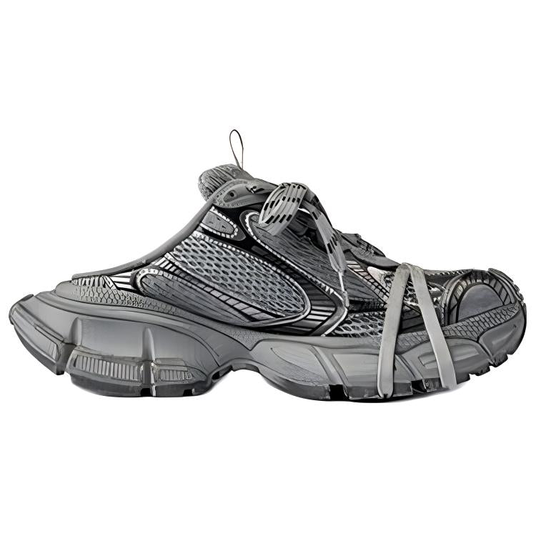 (WMNS) Balenciaga 3XL Mules 'Grey Mesh and Polyurethane' 742682W3XL11210