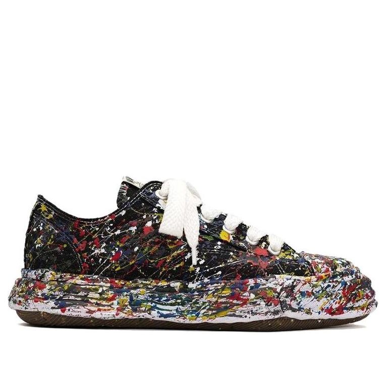 Maison MIHARA YASUHIRO Peterson23 OG Sole Canvas Low 'Sputtering Paint Black White' A14FW725-BLACK