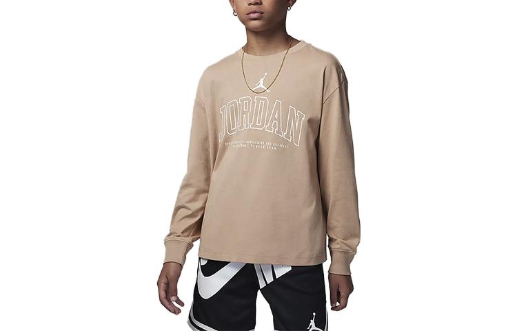 (GS) Air Jordan No Look Long-Sleeve T-Shirt 'Hemp' FZ1870-200