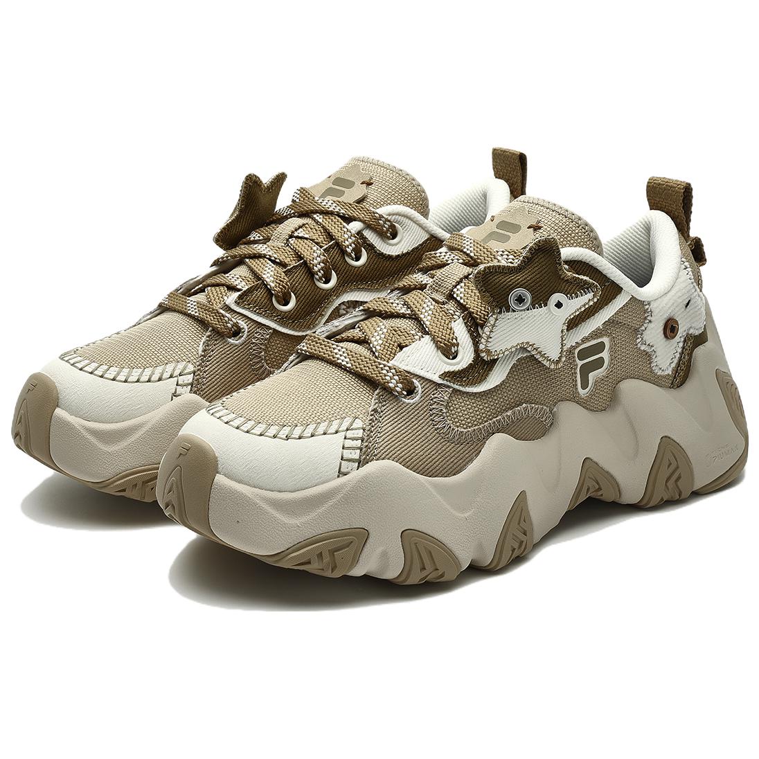 (WMNS) FILA FUSION STARFISH-CVS Sneakers 'White Olive Green' T12W341304FST