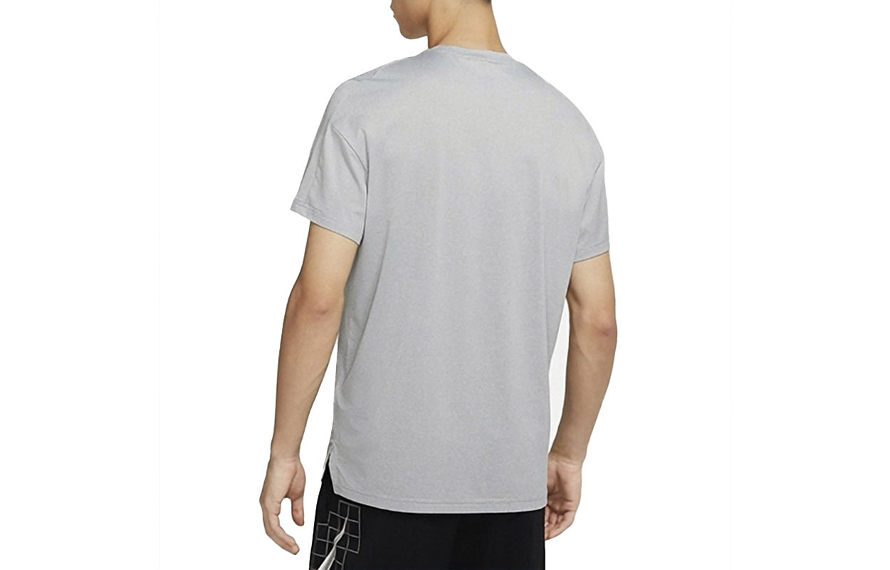 Nike DRI-FIT Contrasting Colors Logo Printing Sports Round Neck Short Sleeve light grey DD1751-073