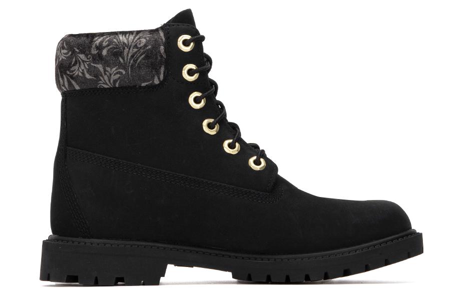 (WMNS) Timberland 6 Inch heritage Lace Up Cupsole Boots 'Black Nubuck' A5M74001