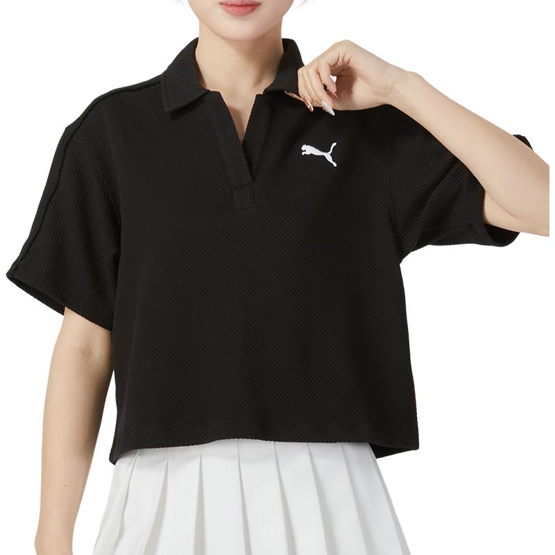(WMNS) PUMA HER Polo Shirt 'Black' 682156-01