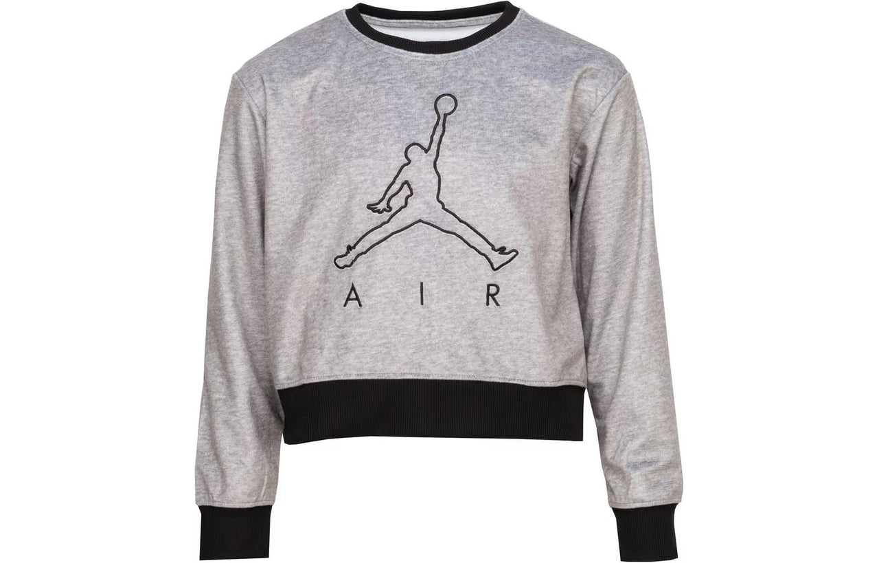 (GS) Air Jordan Athletic Hoodies 'Grey' 456715-042