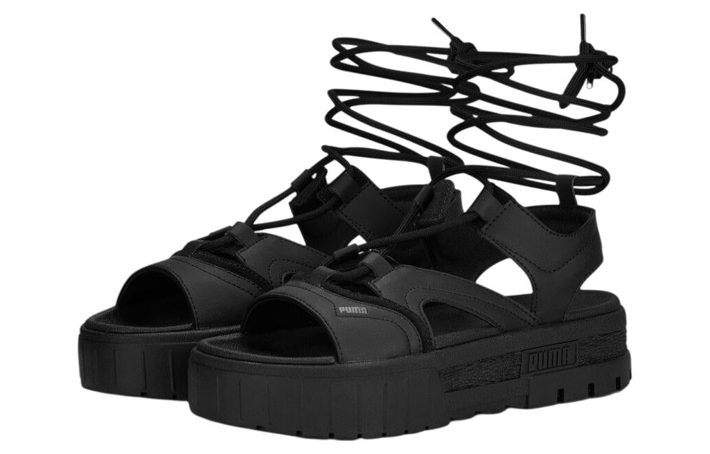 (WMNS) PUMA Mayze Sandal Laces 'Black' 388950-02