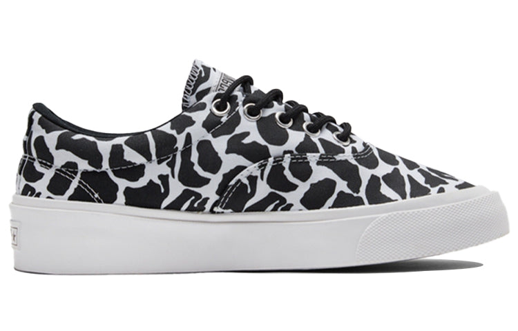 Converse Skidgrip Stylish Low Top Casual Canvas Shoes Black Gray Printing 'Black Gray' 171335C