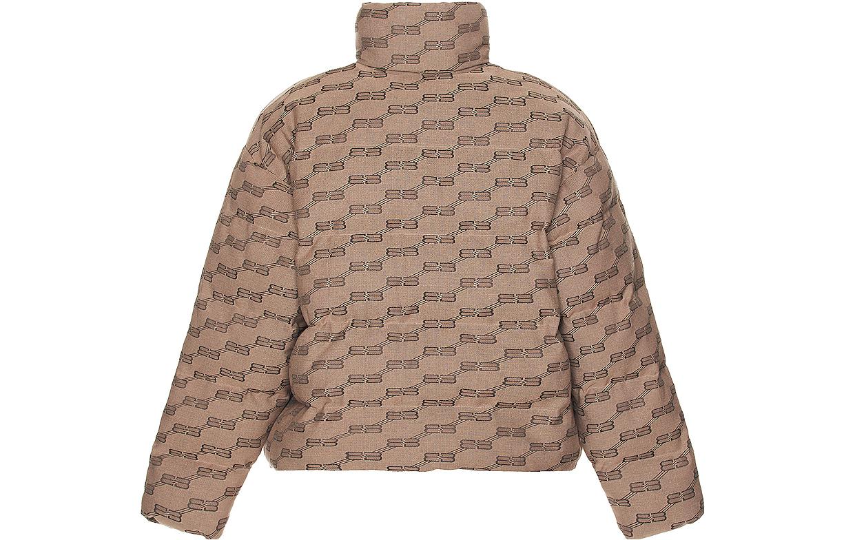 Balenciaga BB Monogram Puffer Jacket 'Beige Brown' 681885TML339378