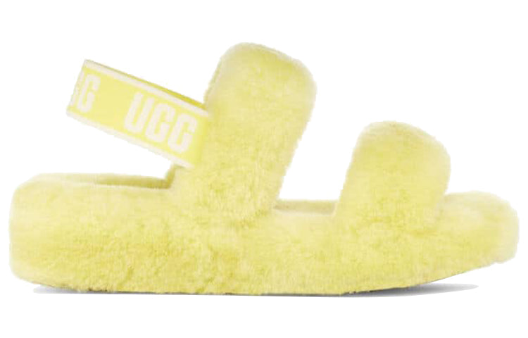 (WMNS) UGG Oh Yeah Thick Sole Sandals Yellow 1107953-MRT