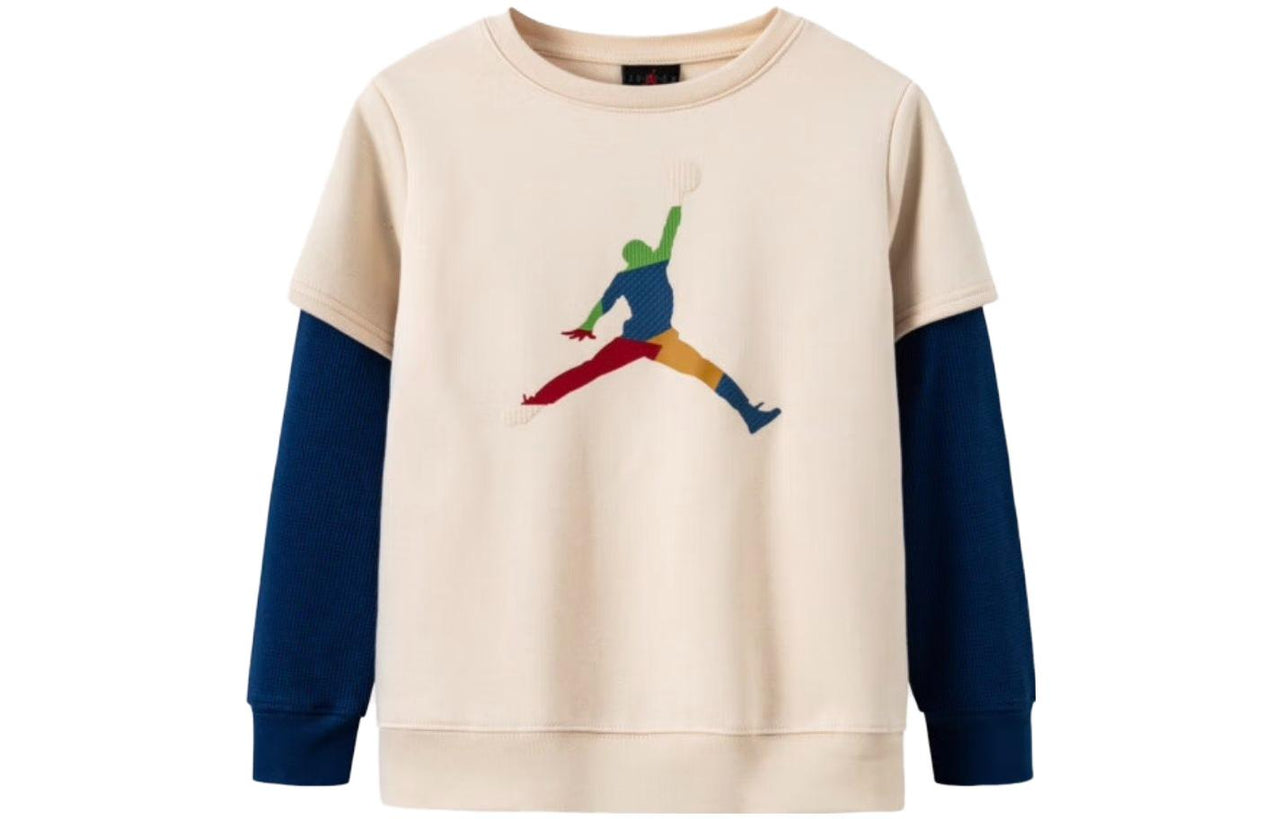 (GS) Air Jordan Logo Sweater 'Beige' FD4977-219
