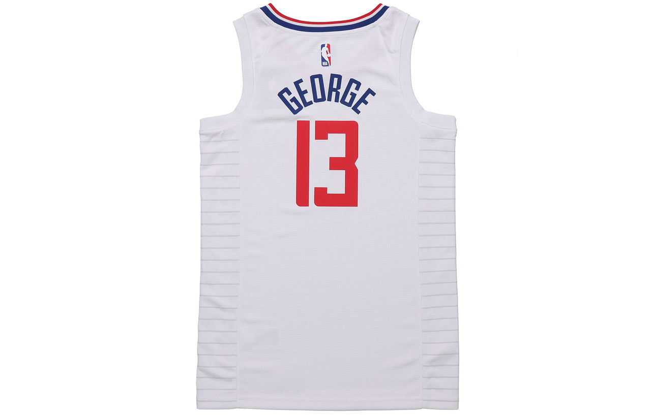 Nike NBA Quick Dry Sports Basketball Jersey 'White Red' CW3594-101